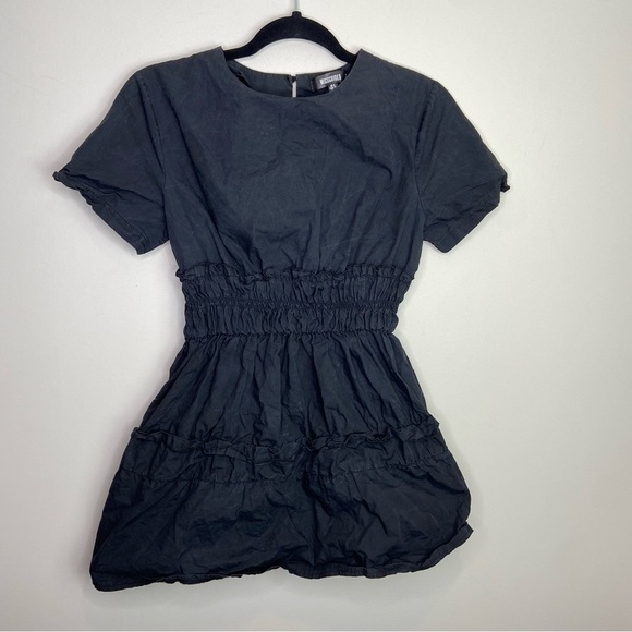 Misguided mini‎ black ruffle  dress size 4 - Picture 4 of 11